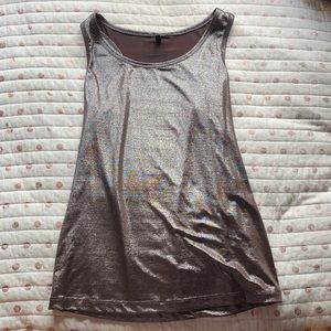 Gray sparkly tank